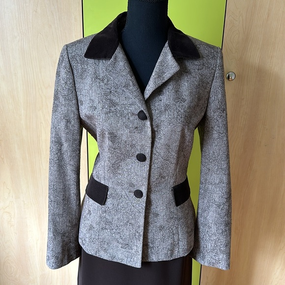 LE SUIT Women's Wool Blend Jacket & Skirt - Picture 3 of 13